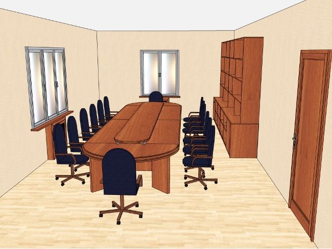 3D дизайн комнаты переговоров